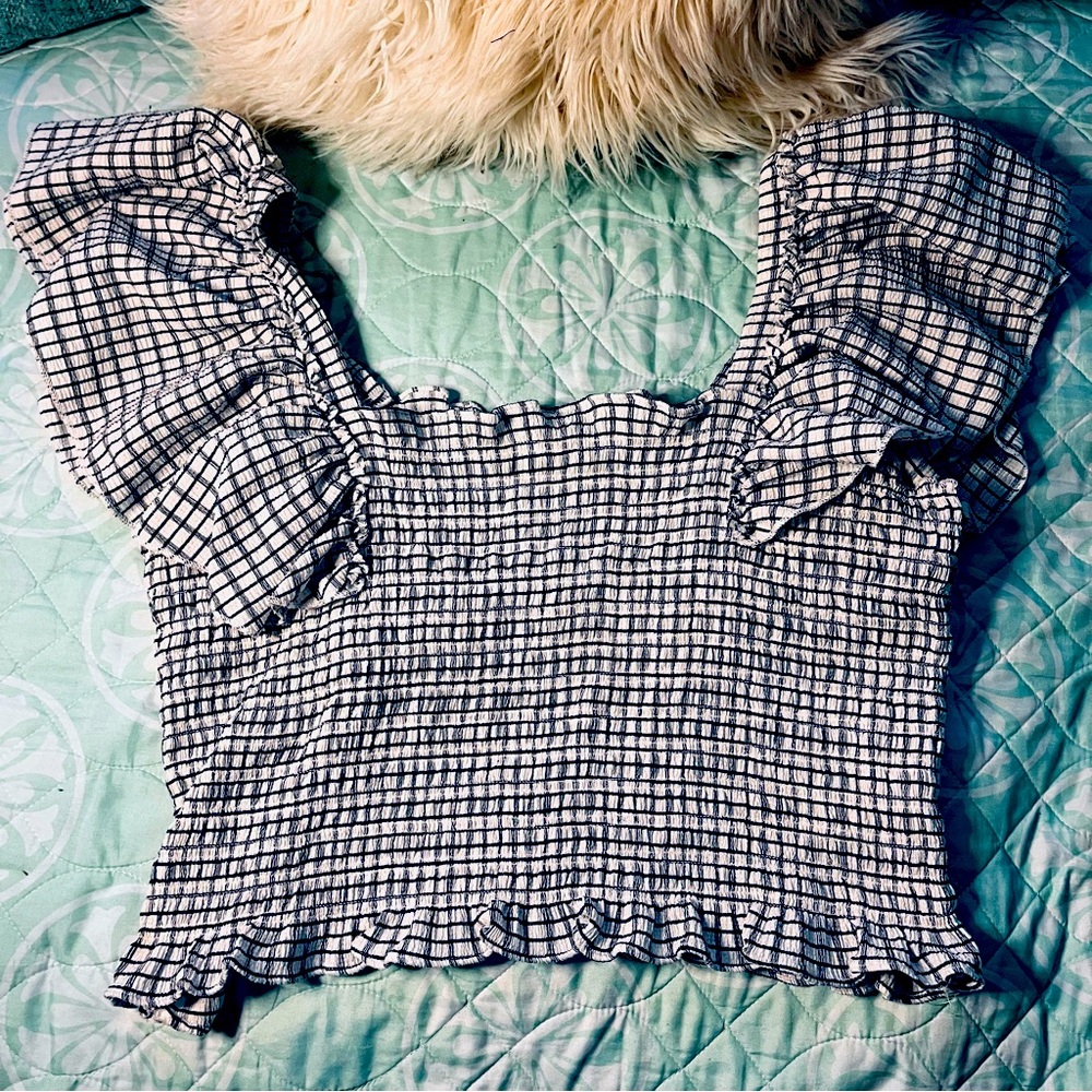 Anthropologie Maeve Stretchy Crop Top